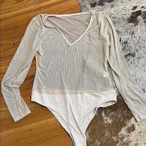 Elegant Sheer Long Sleeve Bodysuit